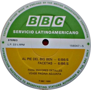 BBC LATIN AMERICA - AL PIE DEL BIG BEN - JIMI HENDRIX / EURYTHMICS - 6/86 - Imagen 1 de 3