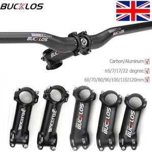 BUCKLOS Carbon Aluminum MTB Stem 31.8 Bike Handlebar Stems ±6/7/17/22° - Picture 1 of 17