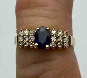 3Ct Oval Lab-Created Sapphire Solitaire Anniversary Ring 14K Yellow Gold Plated