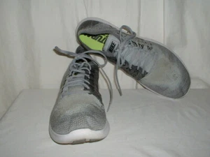 Men's Nike Free Run Natural Flexible Flyknit Running Shoes Size 14 Gray - Picture 1 of 7