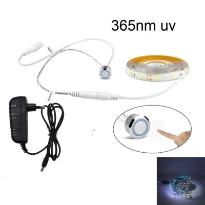 touch dimmer 365nm UV led strip light Flexible blacklight UV Party Resin Curing - Image 1 of 4