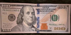 June 31, 1965 Birthday Note Fancy Serial Number Dollar Bill 06 31 1965 - Picture 1 of 2