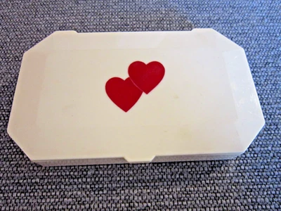 Vintage Lanvin Perfume Plástico Dois Corações Caixa de Namorados feita exclusivamente para Philco - Imagem 1 de 4