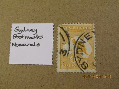 AUSTRALIA KANGAROOS LOT VARIOUS PMKS/DATES & WMKS NUMERAL PMKS - Image 1 of 4