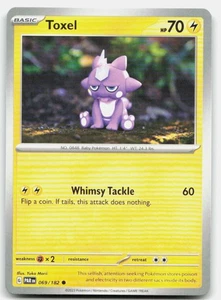 Pokemon Toxel Common SV04: Paradox Rift 069/182 LP - Picture 1 of 2