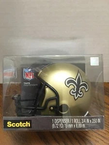 NFL FOOTBALL NEW ORLEANS SAINTS HELMET MAGIC Tape Dispenser NEW Includes Tape - Picture 1 of 6