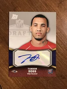 Tandon Doss 2011 Topps RR Rookie Auto #141 Baltimore Ravens RC - Picture 1 of 2