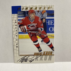 1997-98 Pinnacle Hockey Be A Player On Card Autograph Robert Kron #140