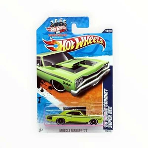 Hot Wheels '69 Dodge Coronet Super Bee 110/244 - Lime - 2011 Mainline A - Picture 1 of 3