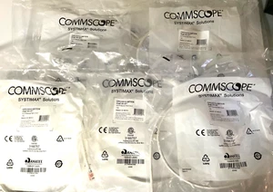 5 pack Systimax CPC3312-08F004 GS8E-WH-4FT Modular Patch Cord NEW Free Shipping - Picture 1 of 3