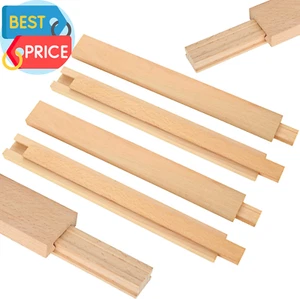 6PCS 16 Inch Wood Drawer Slides, Classic Traditional Wood Center Guide Track Mou - Picture 1 of 12