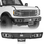 Fit 2021-2024 Ford Bronco Steel Front Bumper or Rear Back Bumper w/ Led Lights Ford Bronco