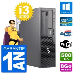 PC Fujitsu Esprimo E500 Dt Intel i3-2100 RAM 8Go Scheibe 500Go Windows 10 Wifi - Bild 1 von 3