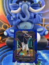 2023 Panini Prizm - Angel Martinez Blue Cracked Ice #99 - Cleveland