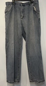 Vintage Shady LTD Wide Leg Jeans Size 40x32 Hip Hop Y2K Distressed Baggy Denim - Picture 1 of 18