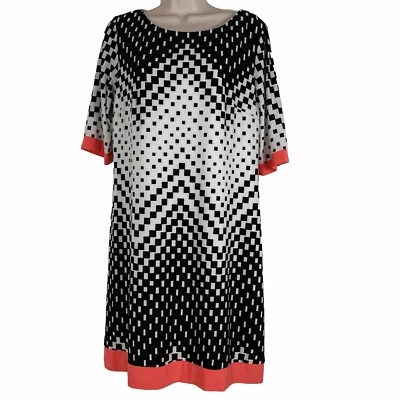 New DB Dressbarn Shift Dress Women's Small Short Sleeve Tunic Above Knee NWT - Image 1 of 4