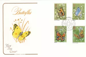 (105758) Cotswold Butterflies GB FDC Bureau 1981 - Picture 1 of 1