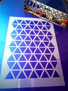Geo Triangel Large Print Mylar Airbrush Schablone. - Bild 1 von 1