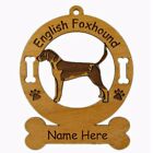 English Foxhound Stand Dog Breed Ornament Personalized With Your Dogs Name 3140