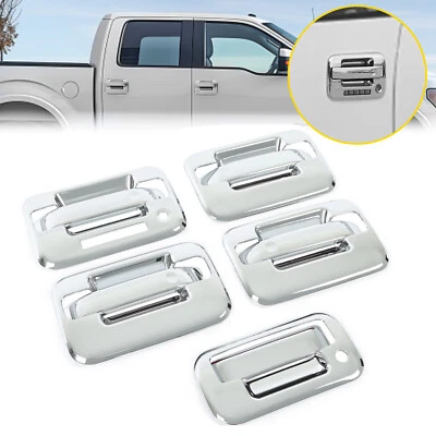 Для 2004-2014 Ford F150 4 DR хромированная ручка + ручки задней двери крышки с клавиатурой - Изображение 1 из 4