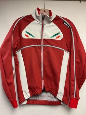 Acqua Windproof Mens Cycling Jacket Red by Santini - Image 1 of 2