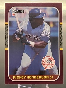 1987 MLB Leaf Donruss Rickey Henderson New York Yankees #248