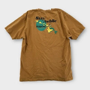 Honolua Surf Co T Shirt Mens XL Hula Dancer Mermaid Stay Awhile In Hawaii - Picture 1 of 6