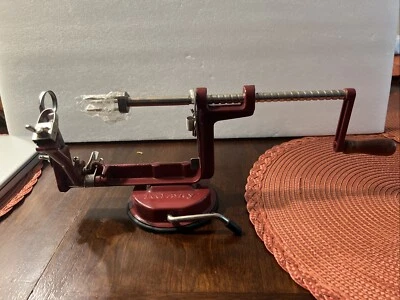 Peel Away Apple Peeler, Corer, Cast Iron, Suction Cup Mount, Back to Basics - Image 1 of 4
