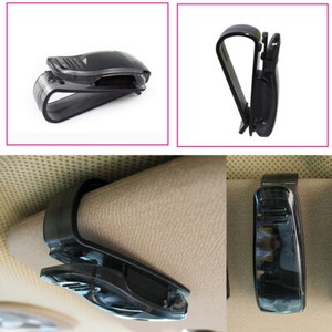 Car Auto Sun Visor Glasses Sunglasses Card Ticket Holder Clip Universal Black