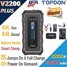 2024 TOPDON V2200Plus Jump Starter Battery Tester Booster Jumper Box Power Bank