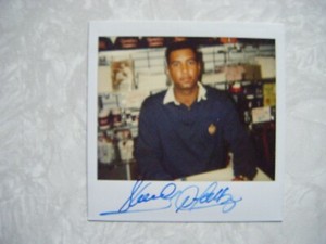 Sandy Alomar Jr ~ Signed Polaroid Photo ~ Cleveland Indians