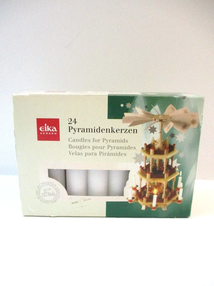Velas piramidales blancas 24 piezas árbol de Navidad pirámide Eika ENVÍO GRATUITO Foto 1 de 4