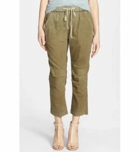 Citizens of Humanity Kai Drawstring Cotton Surplus Pant Green Crop Medium - Picture 1 of 7