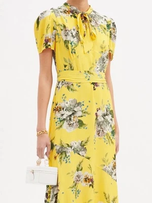 ERDEM Elmer Carnation-Print Crepe Dress - Image 1 of 4