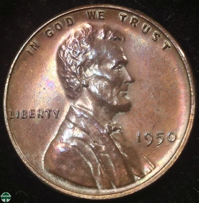 1950 Lincoln Wheat Cent PROOF - Choice Proof with a hint of color - Image 1 of 2