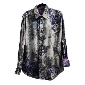 Robert Graham Limited Edition Button Down Hemd bestickte Details M - Bild 1 von 12
