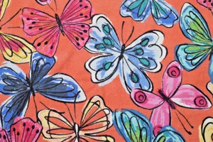 Butterfly Towel Mainstays 2023 Brightly Colored All Over Print 55 X 27 Inches - Picture 1 of 7