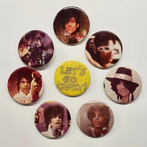80's "PRINCE COLLECTION" PINBACK BUTTONS LOT OF 8 QTY DETROIT RETRO 313 S#10a - Picture 1 of 10