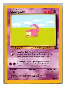 Slowpoke 55/62 - Pokémon Fossil Regular Excellent Condition - Picture 1 of 3