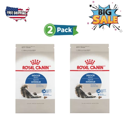 2 Pack Royal Canin Feline Health Nutrition Indoor Adult Dry Cat Food, 30lb total