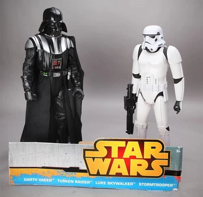 Figuras de acción Star Wars Darth Vader y Storm Trooper 20" y 18" Jakks Pacific '14 Foto 1 de 4