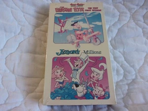 THE FLINTSTONE FLYER VERY FIRST EPISODE + JETSON'S MILLIONS VHS HANNA-BARBERA - Picture 1 of 8