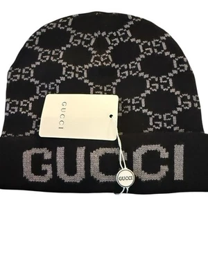 Gorro Gucci tejido negro unisex Foto 1 de 2