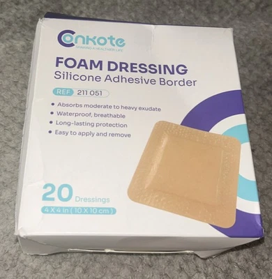 Conkote ~ Apósitos de Espuma ~ 4x4 (10cmX10cm) ~ Ref• 211051 ~ Precintado ~ Exp.03/2028 Foto 1 de 4