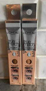 2x Loreal True Match Eye Cream In A Concealer New In Packaging C5-6 - Medium - Picture 1 of 3