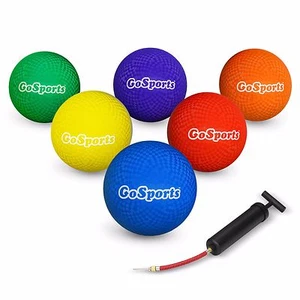 GoSports Ball Set for Playground, 8.5" - 6 Balls (with Carry Bag and Pump) - Picture 1 of 5