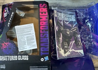 Transformer Shattered Glass JETFIRE BOX+COMIC Hasbro Pulse Exclusive WFC IDW - Image 1 of 2
