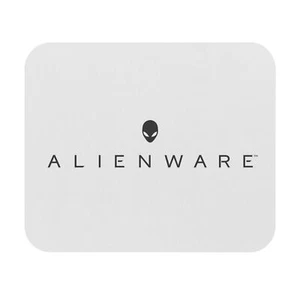 Alfombrilla de ratón para juegos blanca temática con logotipo de Alienware (rectángulo) - Imagen 1 de 5