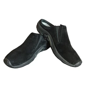 Merrell Jungle Slide Midnight Mens Suede Slip-On Shoes Comfort Performance Black - Picture 1 of 9