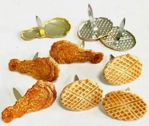 CHICKLEN and WAFFLE BRADS Alimentos Álbum de recortes Fabricación de tarjetas Estampado - Imagen 1 de 1